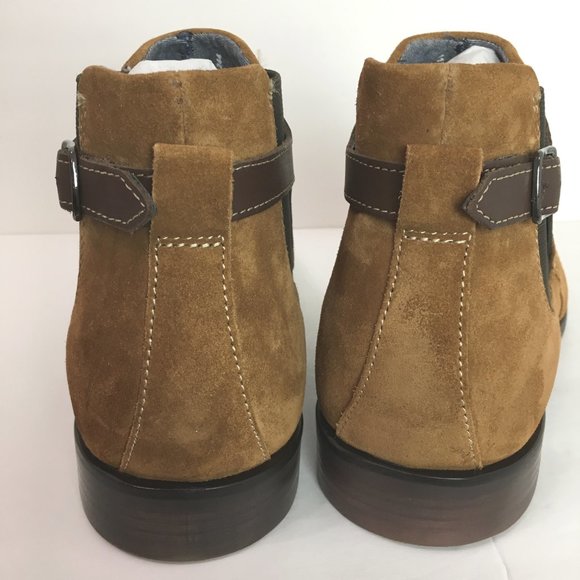 Stacy Adams Men's Roane Brown Tan Suede Leather Chelsea Boots Size 11.5 NEW - Picture 7 of 12